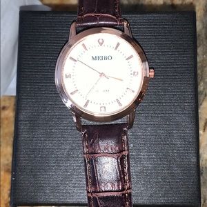 Rose gold watch